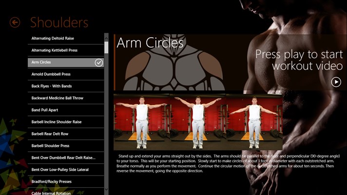 Gym Guide App for Windows 10